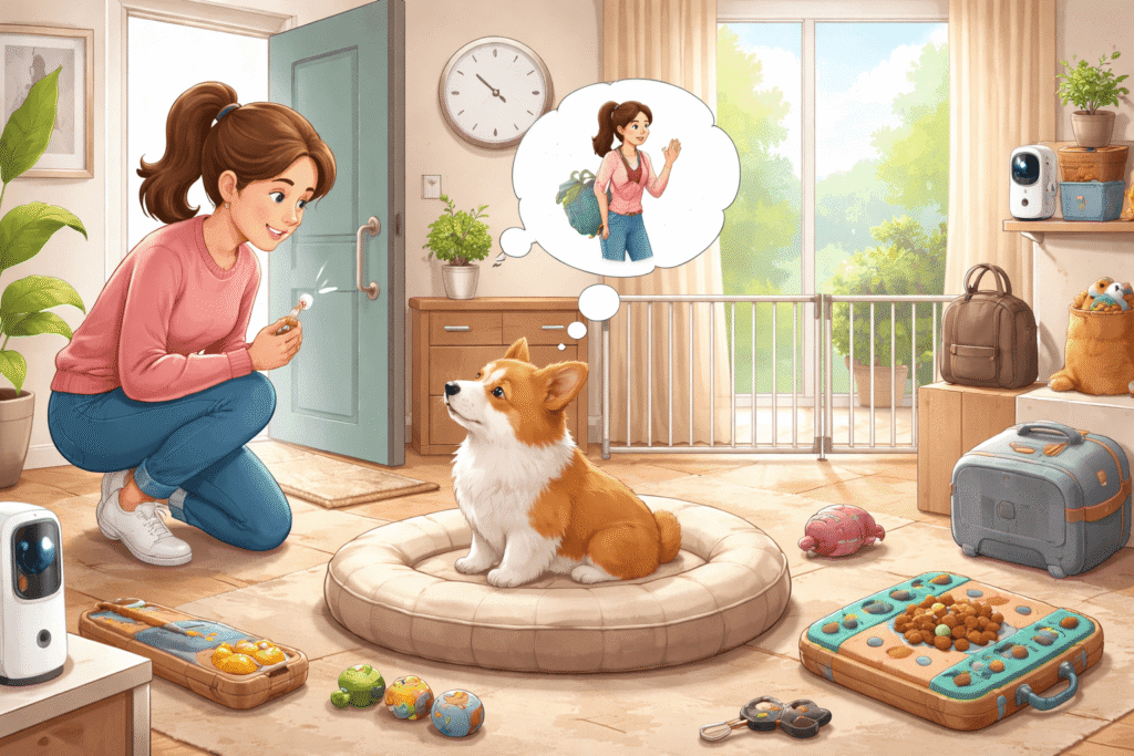 강아지 불리불안 이미지