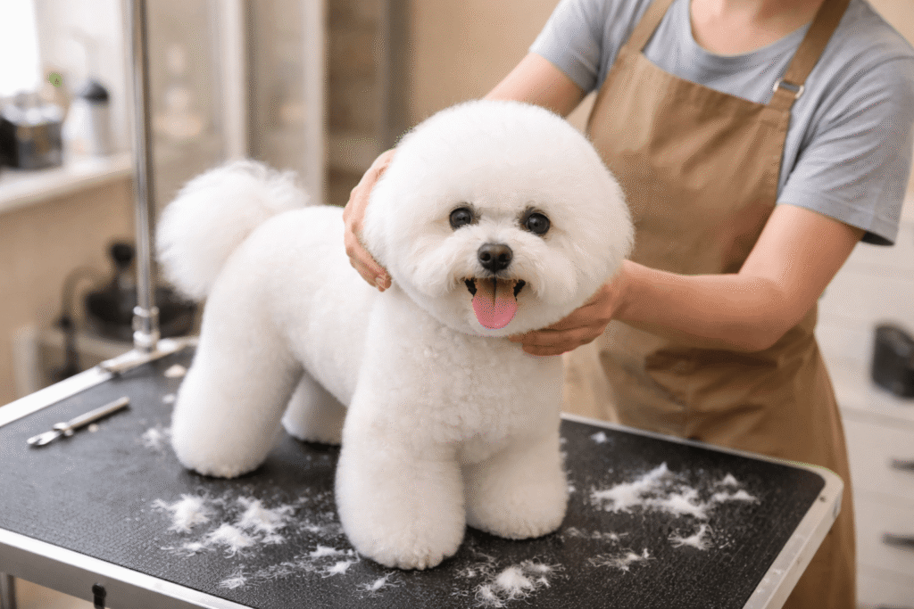 비숑프리제 미용 이미지